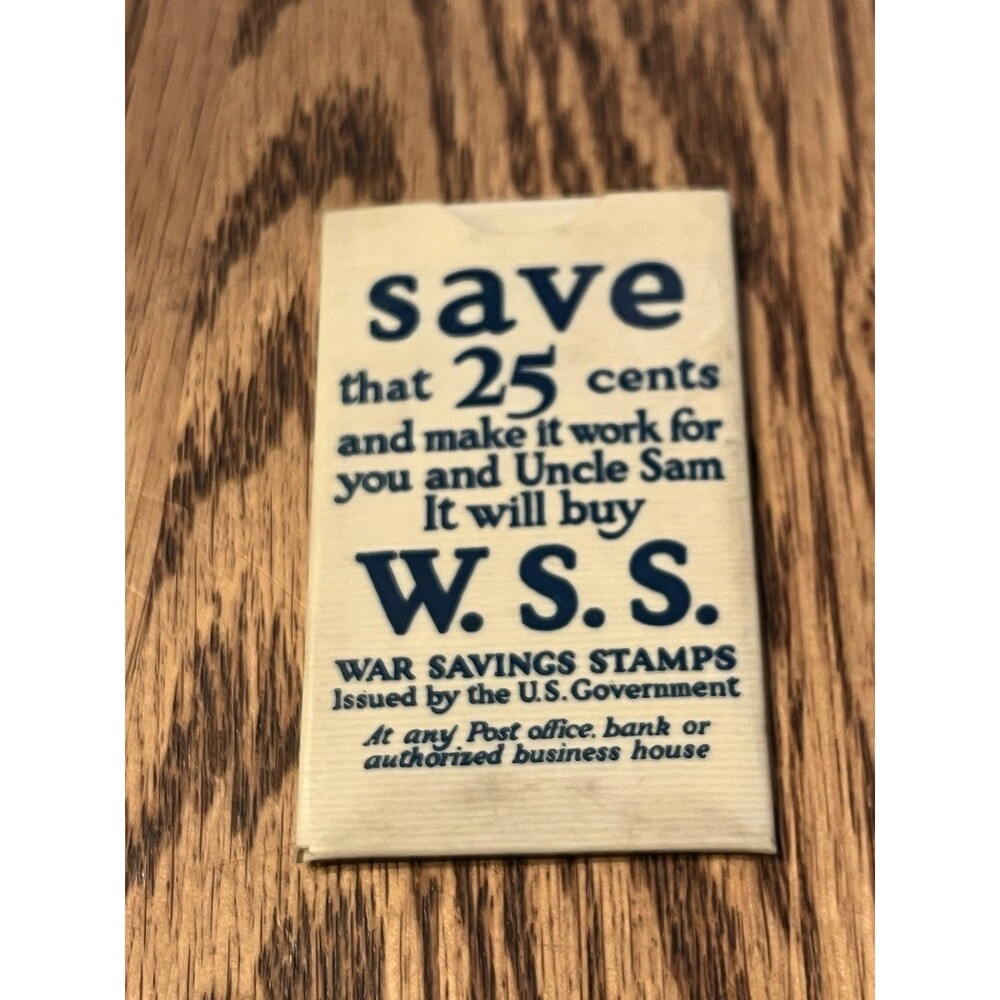 Wax Paper Advertising Pocket Thrift Case